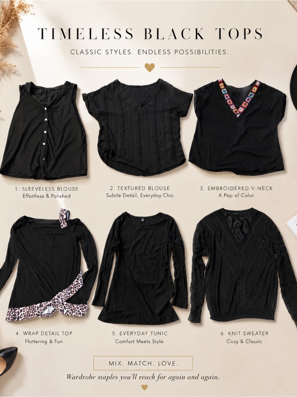 Shein top blouse bundle shirts size xl and l black leopard